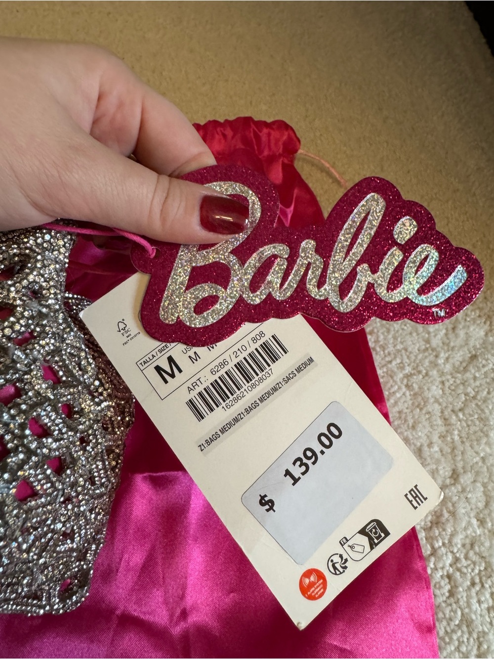 Barbie x Zara NWT Crystal Bag - Picture 8 of 10